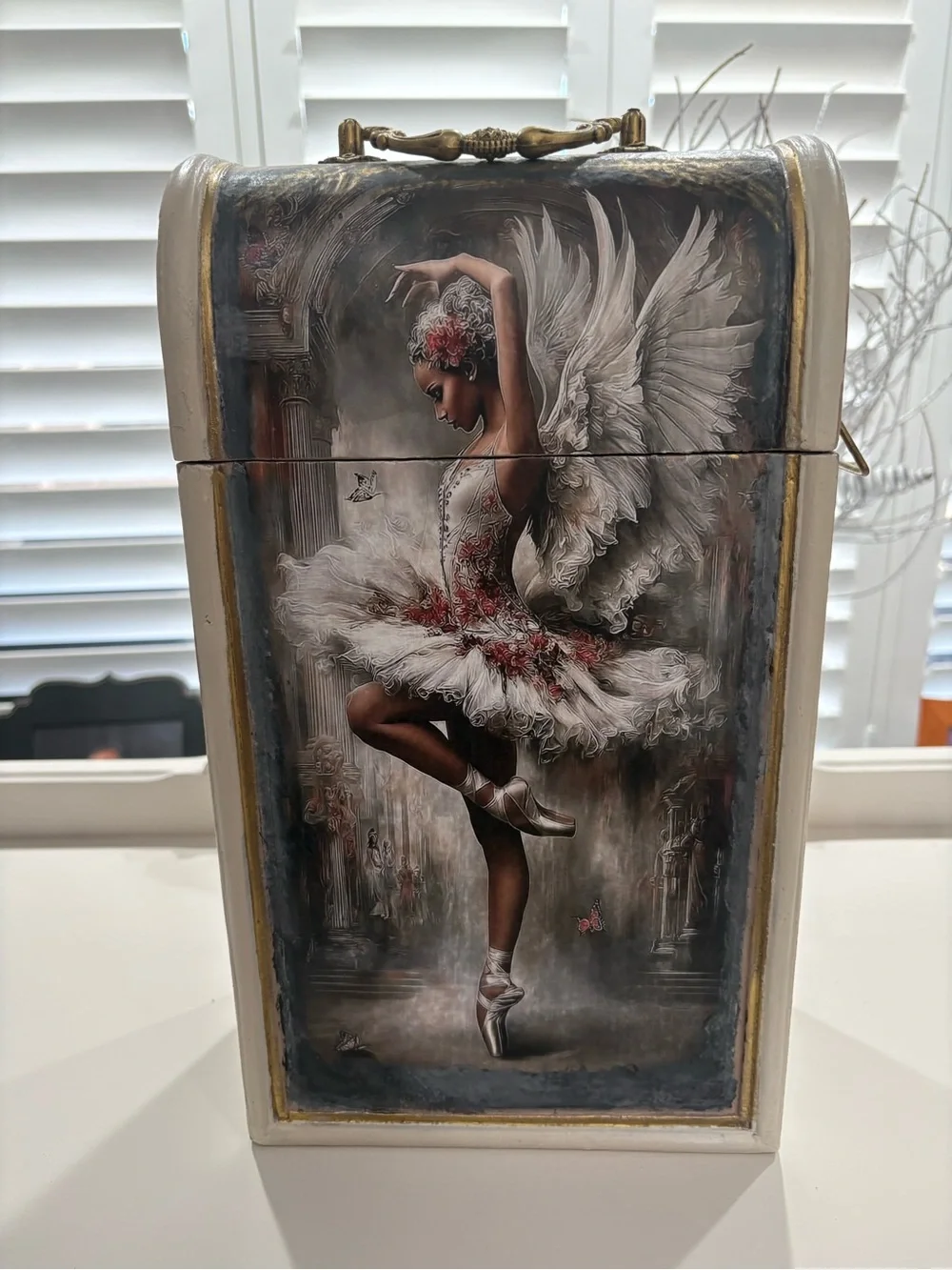 Ballerina Angel Keepsake Box